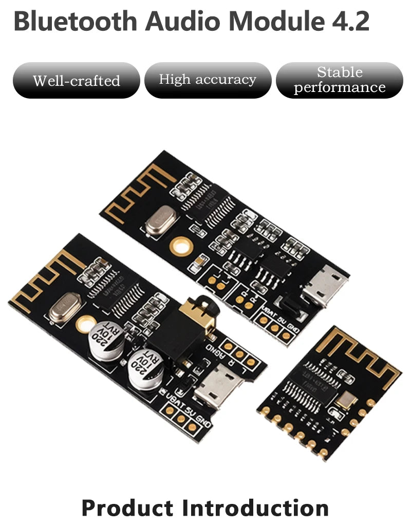 MH-M18 MH-M28 MH-M38 Bluetooth 4.2 Audio Receiver Module Wireless Stereo Music Board Type-C Micro USB