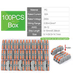 DIY GO Quick Splicing Multiplex Butt Wire Connector Compact Electrical Cable Terminal Block Home Wiring Connectors Junction Box