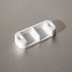 Suitable for WAGO 221 series: Mounting clips and organizers for securing and organizing terminal connectors.