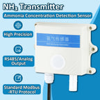 Ammonia Gas Sensor NH3 Concentration Detection High Precision Detector 20ppm 100ppm 500ppm Output RS485 4-20mA 0-5V 0-10V