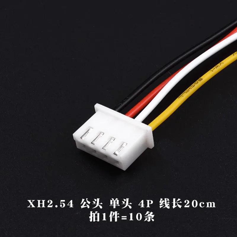 10PCS JST XH2.54 XH 2.54mm Wire Cable Connector 2P/3P/4P/5P/6 Pin Pitch Male Female Plug Socket 10cm/20cm/30cm Length 26AWG