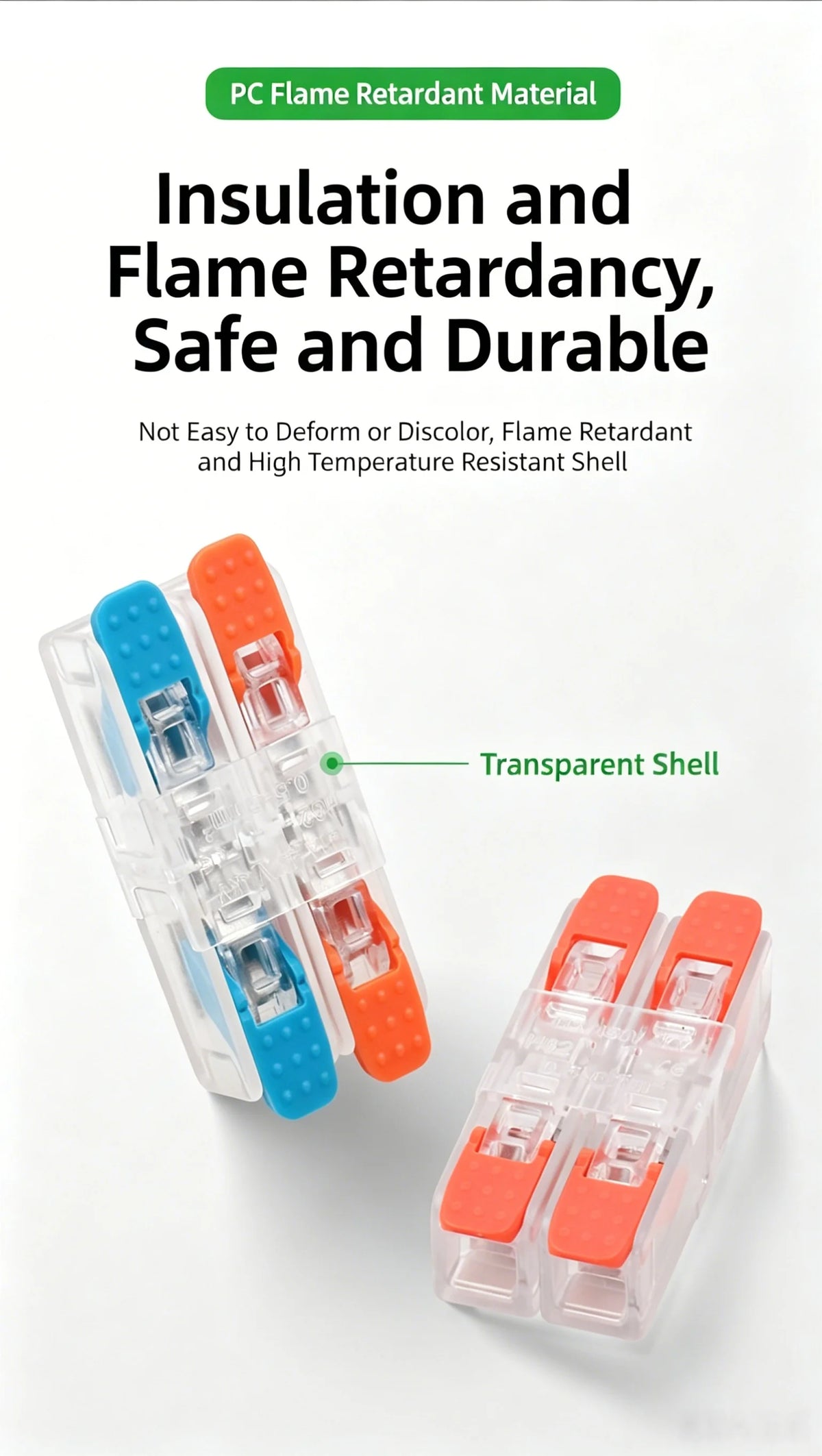 Fast Wiring Wire Connectors Splitter Terminal Blocks Quick Plug-in Connector Conductor Cable Junction Box