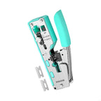 RJ45 RJ11 Cable Crimping Pliers 8P 6P Wire Cutter and Cover Remover with Grip Handle for Home Wiring Repair Use F19E