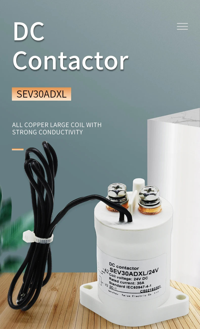 1000V High Voltage HV 30A Charging Station DC Contactor Direct Current DC Power Electric Relay SEV30AD 1NO