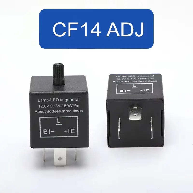 CF13 CF14 JL-02 3-Pin LED Flasher Relay 12V – Turn Signal Hyper Flash Fix for Car & Motorcycle Turn Signal Accessories