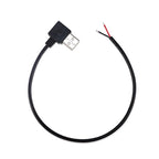 1pcs 2Pin 4Pin Micro USB / Type C Charger Connector USB 2.0 Type A Elbow Head Male Power Supply Extension Cable DIY Data Line