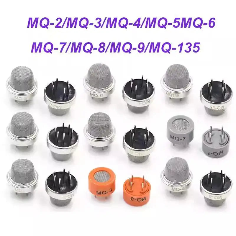 MQ-2,MQ-3,MQ-4, MQ-5, MQ-6, MQ-7, MQ-8, MQ-9, MQ-135 Gas Sensor Detection Module Detecting Methane Liquefied Gas Smoke Sensor