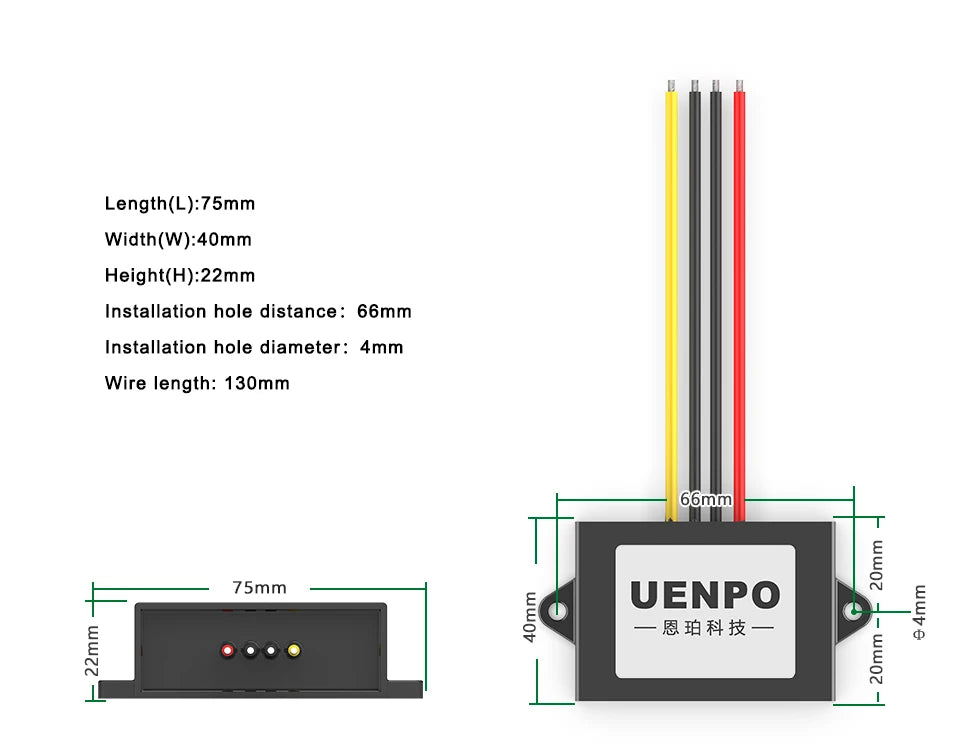 24V to 12V 10A Step-Down DC-DC Converter Voltage Regulator for Automotive Toys 36V 48V 50V 53V 60V 72V to 12V 120W Step-Down Pow