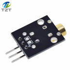 DIYTZT 1/3PCS KY-008 650nm Laser sensors Module 6mm 5V 5mW red laser dot Diode copper head for Arduino