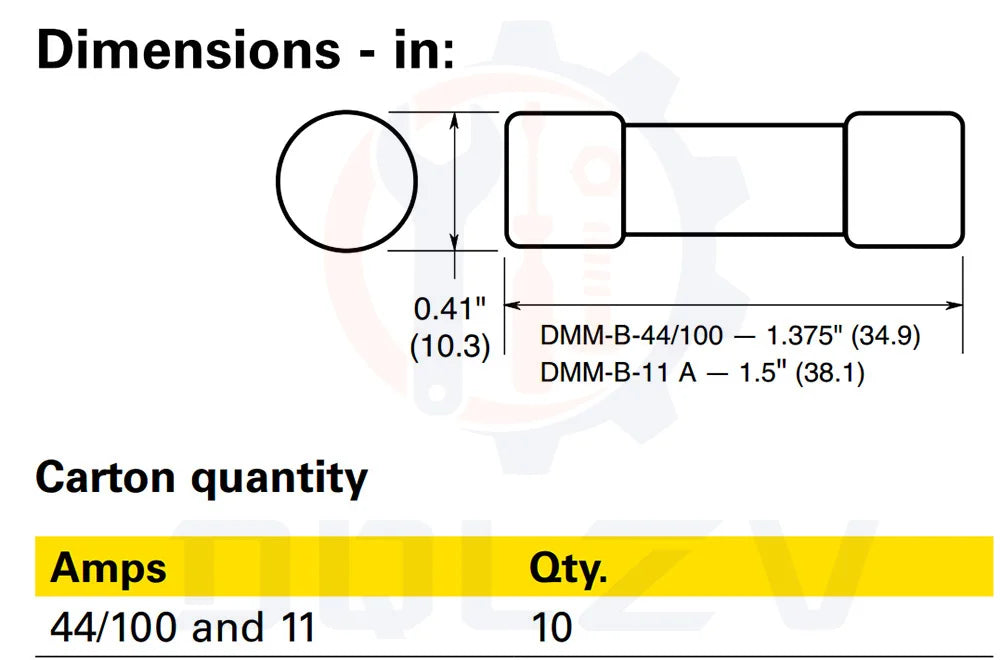 1PCS Fast Acting Ceramic Fuse DMM-44/100-R DMM-B-44/100-R DMM-44/100 DMM-B-44/100 440mA 1000V 10X35MM For Fluke Multimeter