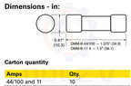 1PCS Fast Acting Ceramic Fuse DMM-44/100-R DMM-B-44/100-R DMM-44/100 DMM-B-44/100 440mA 1000V 10X35MM For Fluke Multimeter