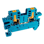 10Pcs/lot PTV2.5 DIN Rail Terminal Block Side Entry Push-in Connection 2.5mm² 12AWG Cable Wiring Electrical Wire Connector