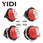 50A 100A 200A 300A Car Battery Disconnect Cut Off Kill Switch Rotary 12V 24V DC Power Isolator Auto Motorcycle Boat Accessories