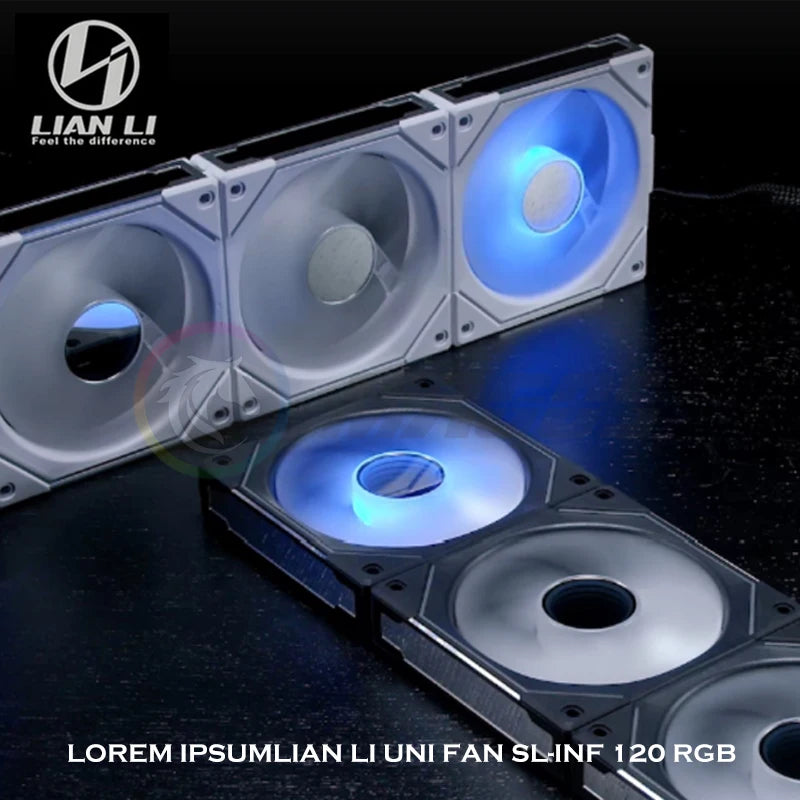 LIAN LI UNI FAN SL-INF 120 Infinity Mirror Fan RGB Case Radiator Cooler Gen.3 40 Leds L-Connect 3 120MM 140MM ARGB 5V 1/3Pcs