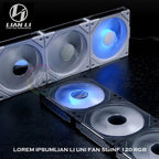 LIAN LI UNI FAN SL-INF 120 Infinity Mirror Fan RGB Case Radiator Cooler Gen.3 40 Leds L-Connect 3 120MM 140MM ARGB 5V 1/3Pcs