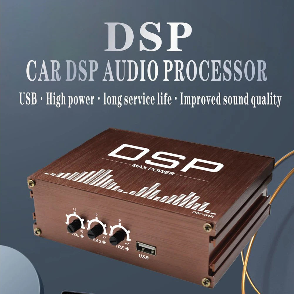 4x50W Car DSP Digital Audio Processor Support APP Control DSP Car Power Amplifier Audio Digital Sound Processor Car Accessories
