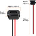 5/10PCS Type-C Female Chassis Waterproof 2P Solder Wire Type USB C Pigtail Cable Extension Power Cable USB-C Plug to 2 Pin Bare