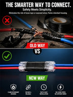 20/30/50/100 D2 Quick Wire Connector Solderless Push-in Terminal Block Electrical Cable Splice Connector for Home DIY Automotive