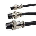 GX12 GX16 GX20 Aviation Plug Socket with 2M Wire 2 3 4 5 6 7 8 9 10 12 14 Pin Female Connector Cable Processing and Welding