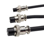 GX12 GX16 GX20 Aviation Plug Socket with 2M Wire 2 3 4 5 6 7 8 9 10 12 14 Pin Female Connector Cable Processing and Welding