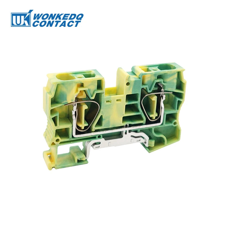 5Pcs ST 16-PE 16mm² Ground Connector Din Rai Terminal Blockl Spring-Cage Connection 16mm Earth Wire ST16-PE
