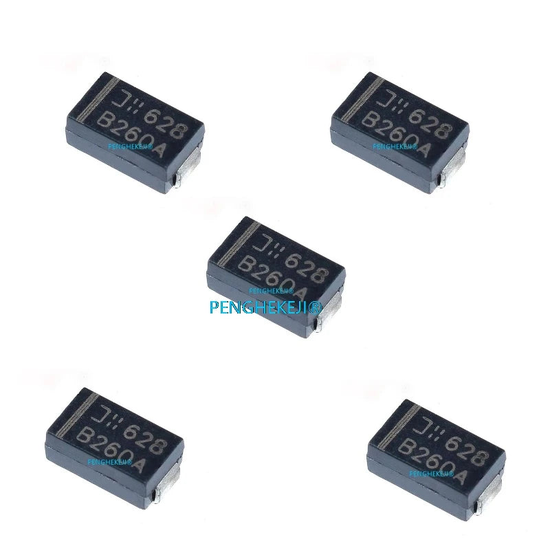 10/20/30PCS B260A-13-F B260A screen printing: B260A packaged SMA Schottky diode