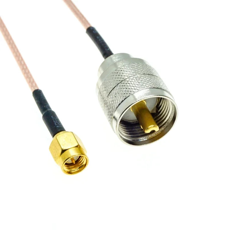 RG316 SMA Male to UHF PL259 Male Plug PL-259 50-Ohm Crimp Connector Lot RF Coax Extension Coaxial Cable Jumper Pigtail