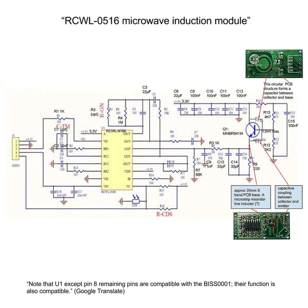 5PCS RCWL-0516 Motion Detection Sensor, Microwave Radar Sensor Switch Module for Arduino ESP8266 Nodemcu Wemos