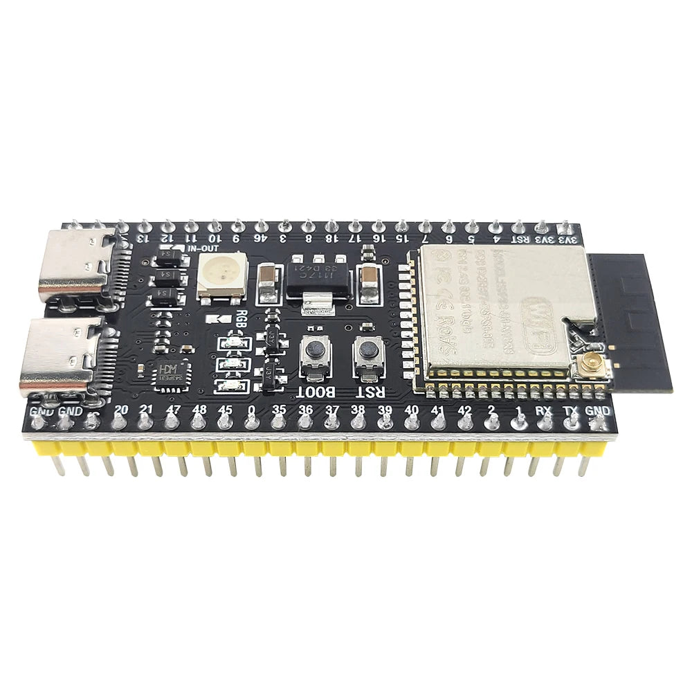 ESP32-S3 Development Board with Expansion Adapter Kit 2.4G Wifi BT Module MCU ESP32-S3 N16R8 44Pin Type-C ESP32-S3