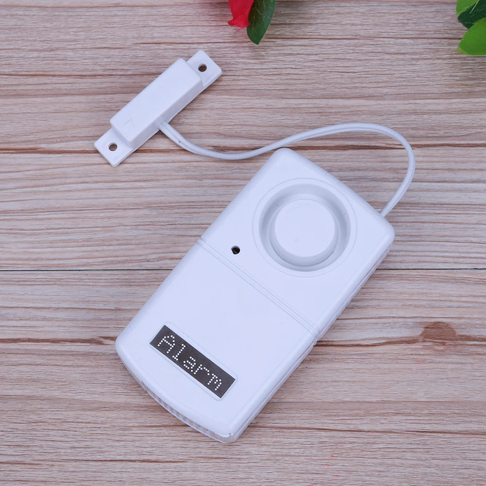 Mini Alarm Sensor Detector Battery Powered Sticky Window Magnetic Alarm System 95Db Loud Voice Easy Installation for Home Office