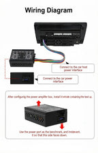 DSP Amplifier DC 12V High-Fidelity Audio Stereo Digital Audio Processor After 4x60w For To Android Navigation Locomotive