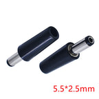 5/10PCS DC Power Plug Connector 5.5*2.5 / 5.5*2.1 / 3.5*1.35mm DC Male Plug with Lock Welding Line DIY