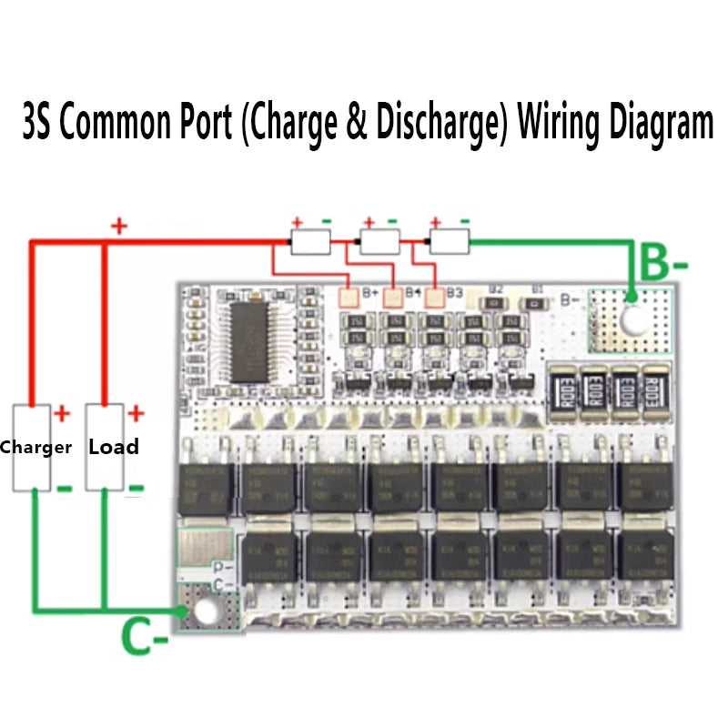 3S 4S 5S 100A BMS Protection Board with Balance for Li-ion /LiFePO4 Battery 18650 Power Bank UPS Solar DIY E-bike Charger Module