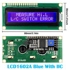 LCD1602 1602 LCD Module 16x2 Character LCD Display PCF8574T PCF8574 IIC I2C Interface 5V Blue / Yellow Green Screen for Arduino