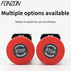LA38-11ZS Self-Locking 22mm Emergency Power Button Switch Mushroom Head Emergency Stop Button 10A 1NO 1NC