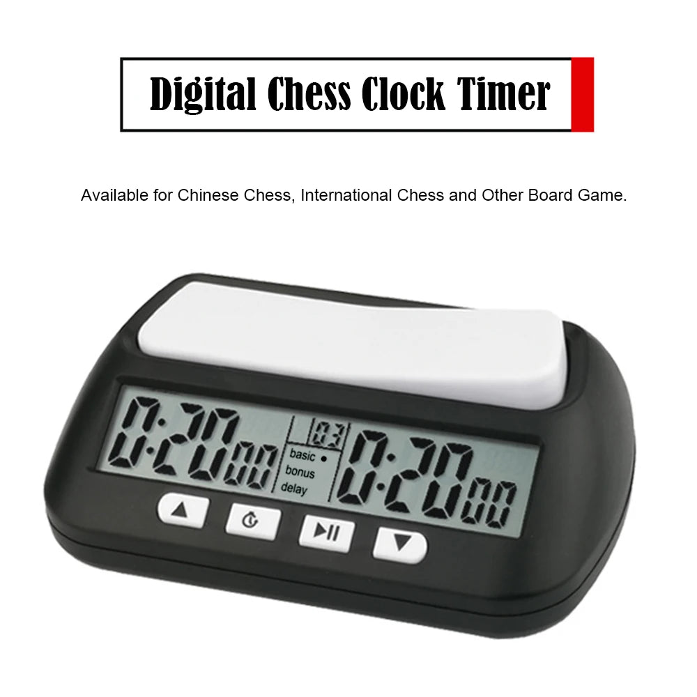 3-in-1 Multifunction Portable Chess Clock Digital Chess Timer for Board Games Professional Calculagraph  Time-meter with Alarm