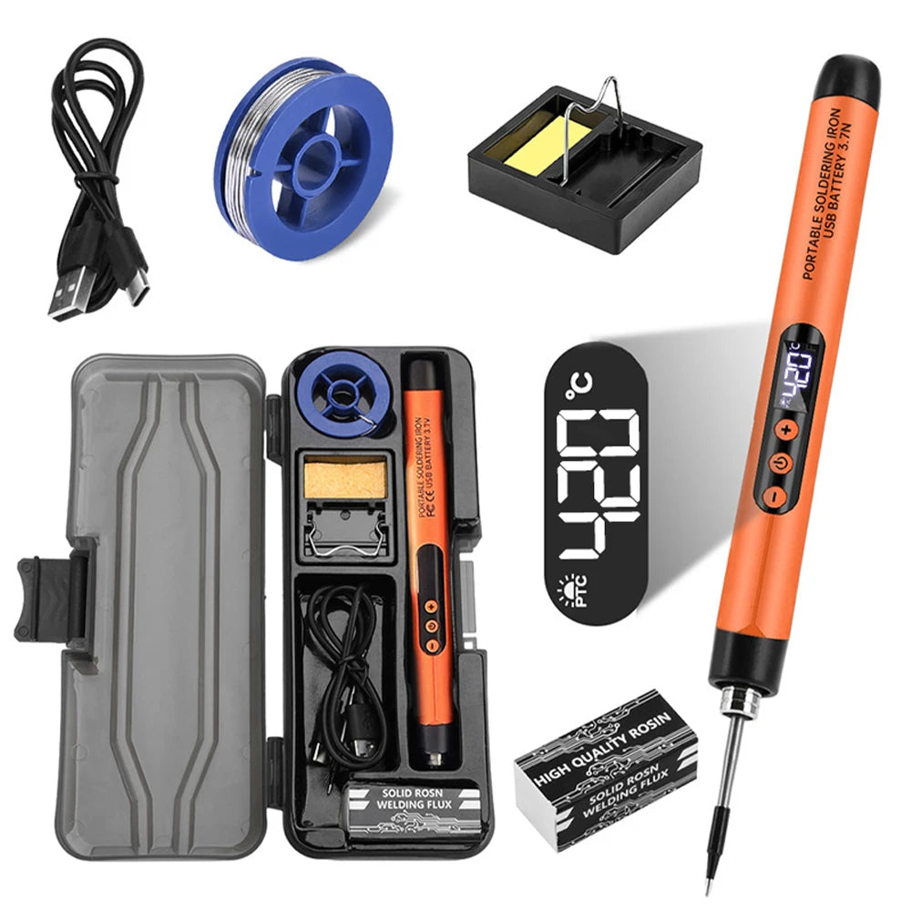 Electric Soldering Iron Set USB Wireless Digital Display Mini Soldering Iron Type C Interface  Repair Welding Tools NEW 2026
