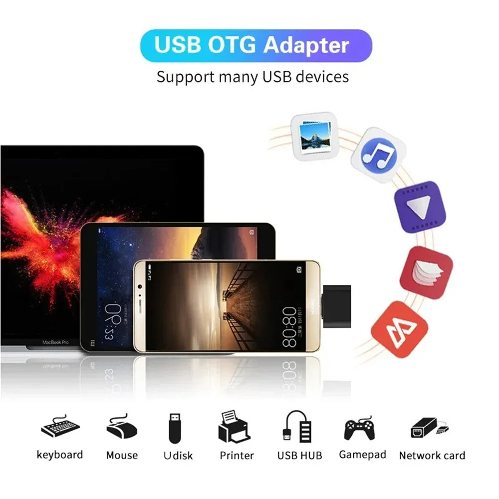 1-20 Pcs USB 3.0 to Type C Adapter OTG Converter USB-A Male to USB-C Female for Samsung Xiaomi POCO MacBook Pro Table
