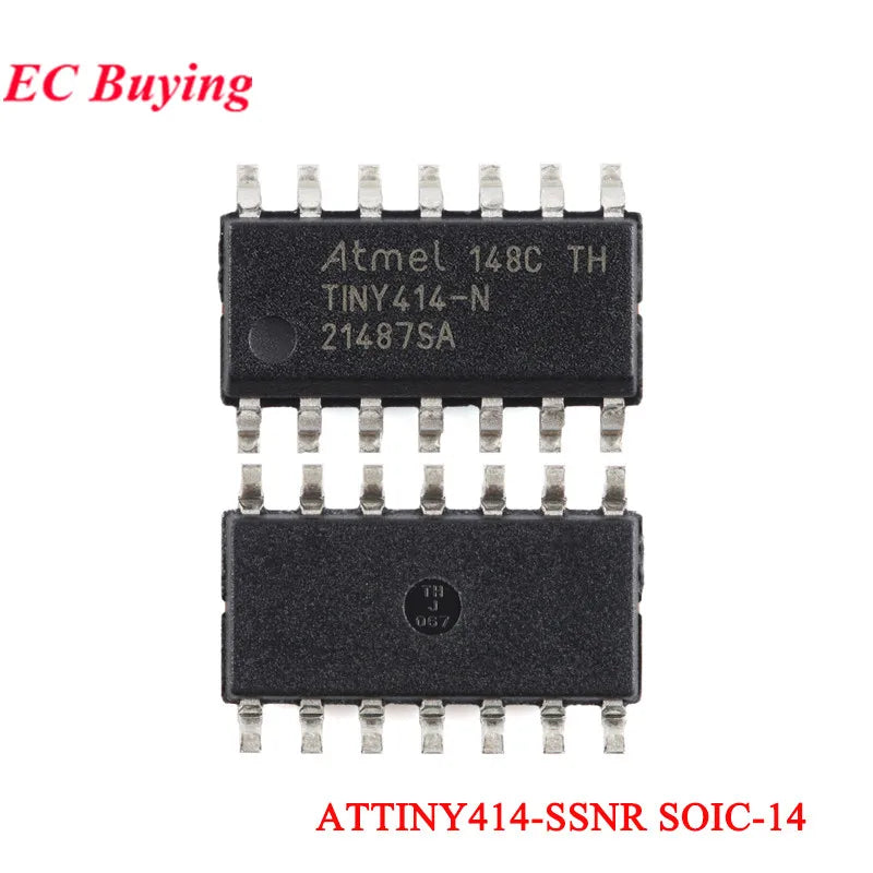 20Pcs/1pc ATTINY85 ATTINY85-20SU ATTINY SOIC-8 8KB 20MHz 8Bit Microcontroller SMD IC Chip ATTINY44A-SSUR ATTINY13A-SSU ATTINY10