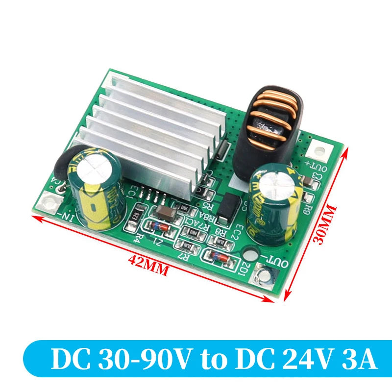 DC 9V 12V 24V 36V 48V 72V 84V 120V to 5V 3A / 2A Step Down Module Power Supply DC DC Converter Buck Converter Step Up Converte