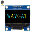 0.96 inch OLED IIC Serial White Display Module 128X64 I2C SSD1306 12864 LCD Screen Board GND VCC SCL SDA 0.96" for Arduino Black