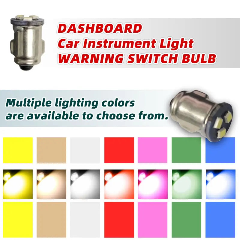 2x BA7S LED Car Interior Light T7 LLB281 GLB28 Dashboard Gauge Warning Switch Lamp DC 12V 6V 24V Auto Speedometer 3898 16037