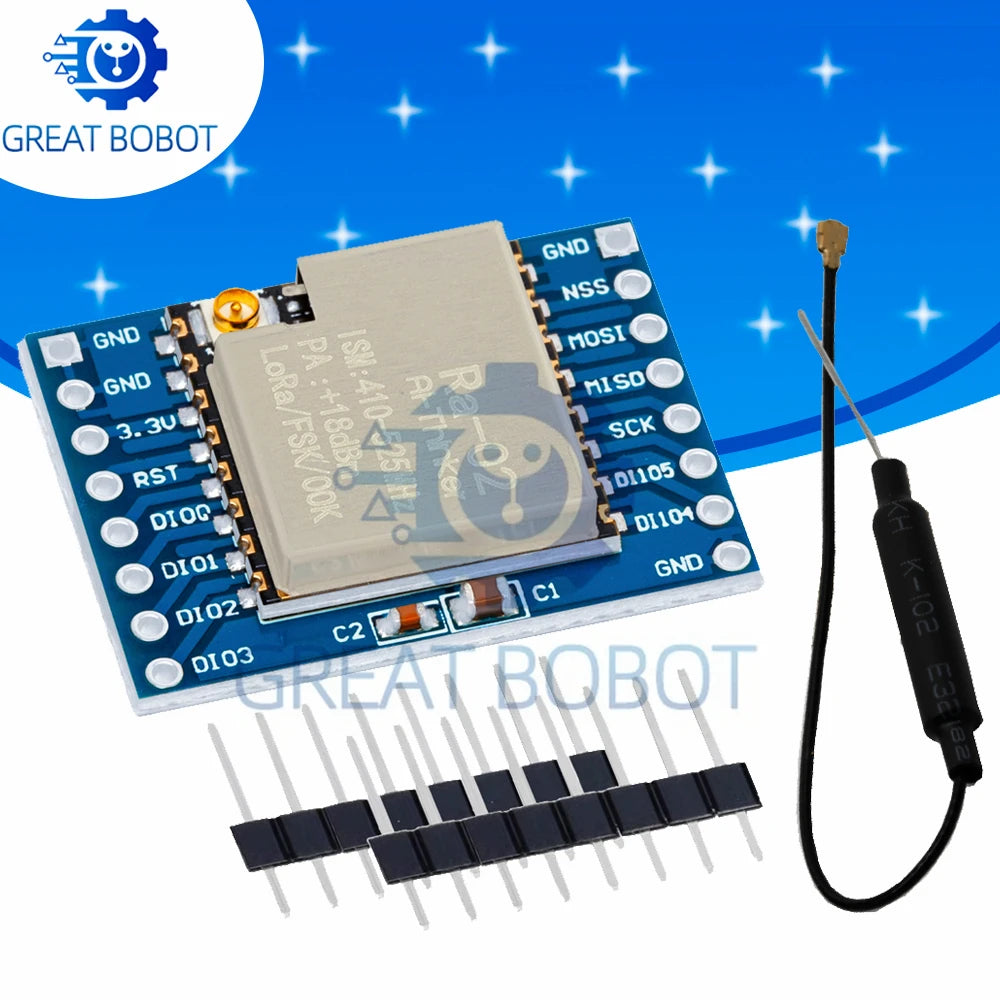433MHZ SX1278 LoRa Module 433M 10KM Ra-02 Wireless Spread Spectrum Transmission Board 2.4G IPX Antenna for Smart Home