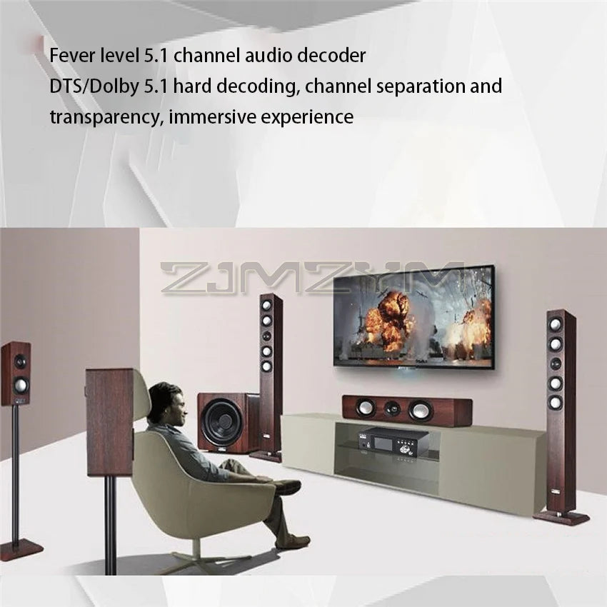 DTS Dolby AC3 5.1 Channel Audio Decoder Conversion DAC Bluetooth HDMI Splitter USB Computer Sound Card US/UK/EU