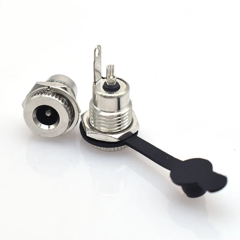5Pcs/Set DC099 5.5 mm x 2.1mm DC Power Jack Socket Female Panel Mount Connector metal 5.5*2.1