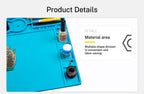 Soldering Mat ESD Antistatic 500 ° Heat Resistant Insulation Work Mat Multifunctional Silicone Repair Pad Maintenance Platform