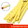 1~10m 2:1 Heat Shrink Heat Shrink Tube Yellow Diameter 0.6~80mm Wire Cable Repair Wrap Sleeving DIY Waterproof Polyolefin Tubing