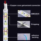 1/2/3/5/10m/lot 10mm PCB 2835 SMD 1200 LED Strip tape DC12V 24V ip20 Non waterproof Flexible Light 240 leds/m,180 leds/m,