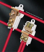 T‑Type Wire Connector ZK Terminal Splitter I-type Brass Clamp Electrical Wire Junction Box for Household Lighting Socket Wiring