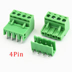 5Pair 5.08mm Pitch 2EDG Straight Pin PCB Screw Terminal Block 2/3/4/5/6/7/8/9/10/12Pin 300V 10A Wire Connector Plug-in Socket